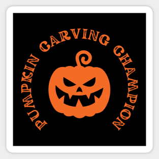 Halloween Pumpkin Carving Champion Apparel Sticker